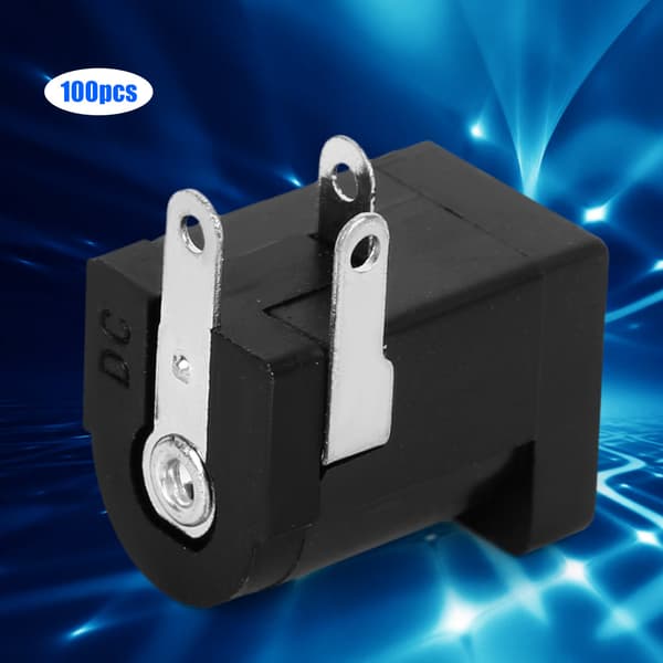 100 st DC Strömjack Hona Kontakt Elektriska Delar 5.5x2.1mm Lättvikt