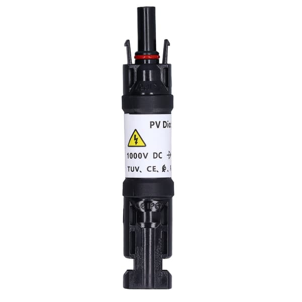 Solar PV Diode Kobling IP67 Vanntett Panelkabel Blokkering Diodeholder 1000V