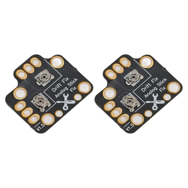 2 st Reparationskort för Gamepad-Joystick Drift, Universal 3D Analog Stick Drift Fix Mod för Spelkontroller, Svart