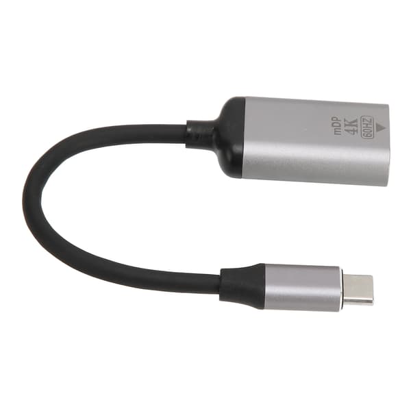 USB C til DisplayPort Adapter 4K 60Hz Aluminiumlegering Plug and Play USB C til Mini DP Adapter til Laptop Tablet