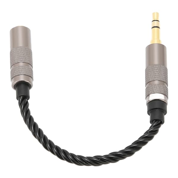 3,5 mm til 2,5 mm Bærbar Sølvbelagt Kobber Hovedtelefon Jack Adapter Kabel