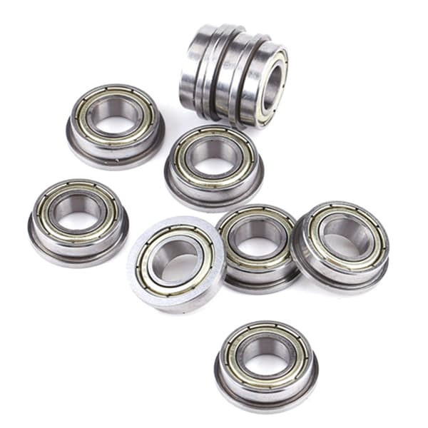 10 Dobbelt Skærmede Flangede Kuglelejer 8x16x5mm Motor