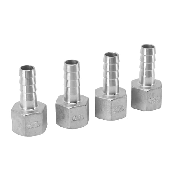 13 mm 4 tommer rustfrit stålrørsfittings til ølkøler, halv sving slangekobling