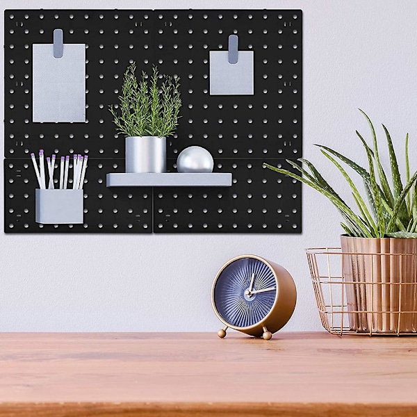 Wall Control Pegboard Rack Horisontal Pegboard - Let at installere Peg Boards S black