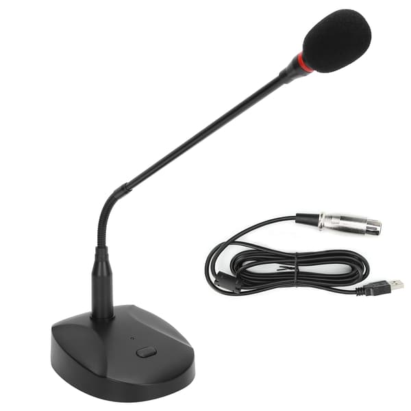 USB Skrivbordskonferensmikrofon Hög Känslighet Broadcast Föreläsningsmikrofon