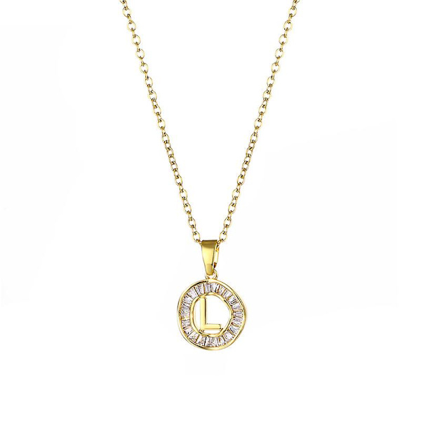 Halsband Letter Metallic Element Girls&#39; Modesmycken Ac2712 H