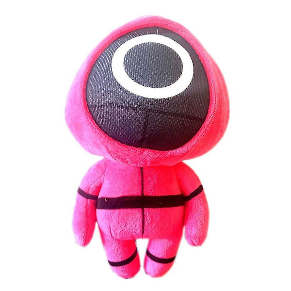 22 cm squid game plyschleksak Söt tecknad docka man i rött Round