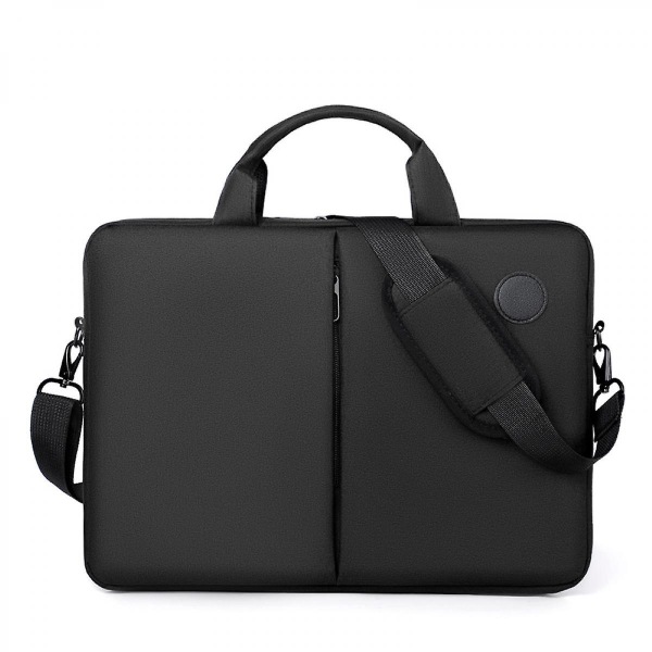 Laptop Tote Skuldertaske, Stilfuld, Holdbar, Business Casual, Velegnet til flere bærbare computere Black Deals (sort)