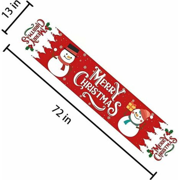 Julbordslöpare, 72" lång linne julbordslöpare, röd julbordslöpare, snögubbe, matbordsdekorat