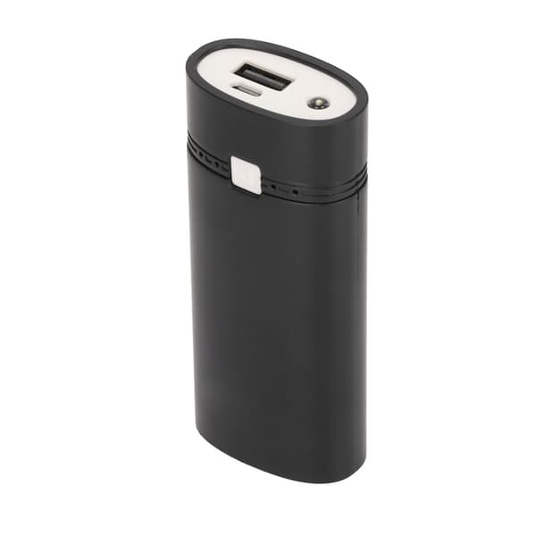 Universal DIY USB Power Bank-boks 2x18650 Batterilader Shell for Smartphone Svart