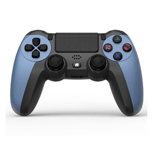 Trådløs spilcontroller med dobbelt vibration, præcis kontrol, Bluetooth-spilcontroller, Light Field til PS4, Camouflage Blå