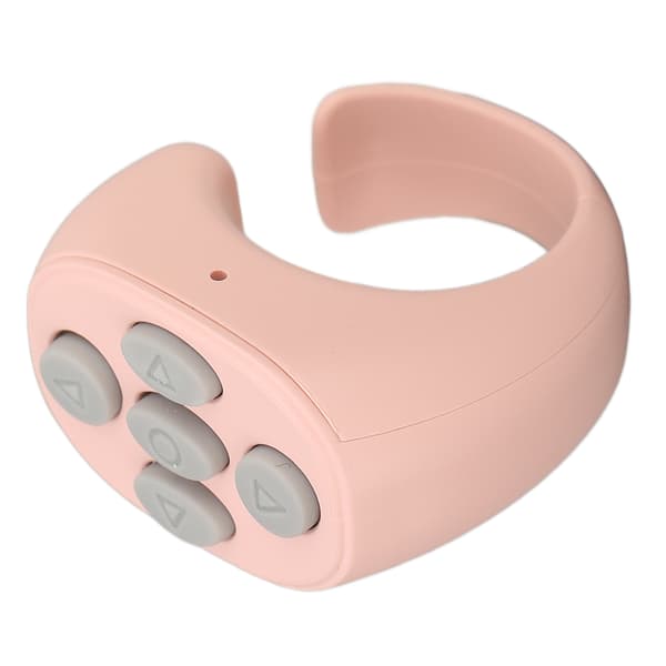 Bluetooth Fjernkontroll Multifunksjonell Ring Trådløs Telefon Selfie Utløser Rosa