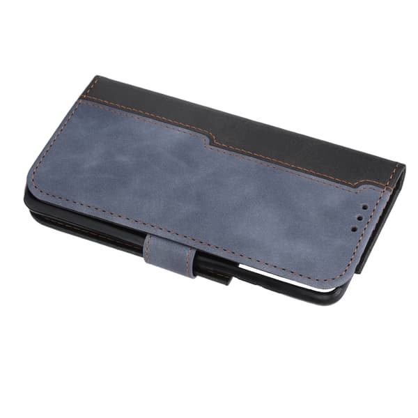 Galaxy S21 Magnetiskt Flip Läder Plånboksfodral Grå Omfattande Skydd