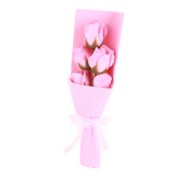 Simulerad blomma tvål rosor blommor låda mors dag presentförpackning