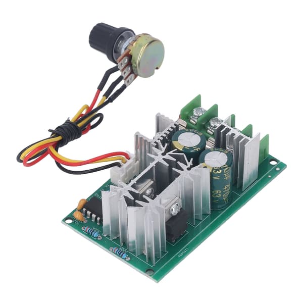 DC Motor Hastighetskontroller 20A PWM Regulator Modul 12V 24V 36V 48V Høy Effekt Drive