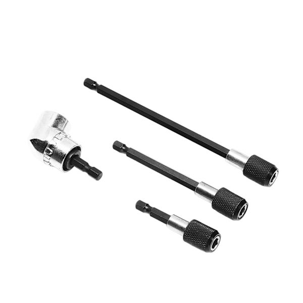 4-delt borforlænger magnetisk 1/4" sekskantskaft 105° justerbart adapterværktøjssæt