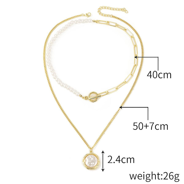 Halsband Barock Pearl Fashion Smycken B1796 N2012-17