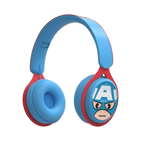Anime over-ear vikbart bluetooth -headset captain america