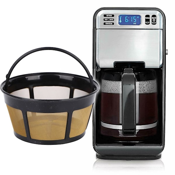 3 stk rustfrit stål kurv Genanvendeligt højtemperaturbestandigt mesh kaffefilter