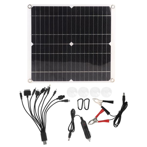 20W 18V Solpanel Dubbel USB Portabel Utomhus Telefonladdare