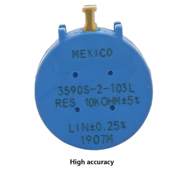 2W Högprecisions Multi-varvs Trådlindad Potentiometer 3590S-2-103L 10k Ohm