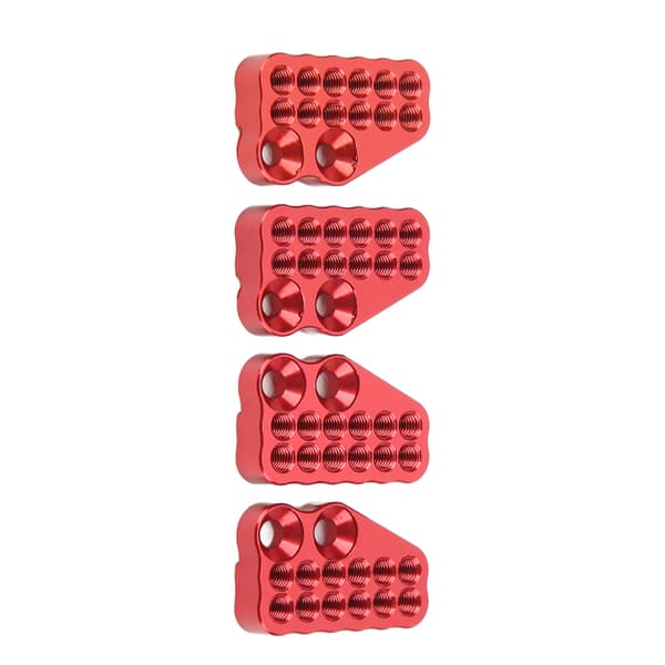 Axial Capra 1.9 UTB AXI03004 4 stk. Metallisk Porøs Forreste Bageste Støddæmper Faste Koder RC Bil Rød