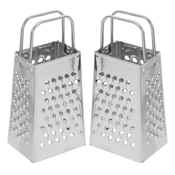 Miniost i rostfritt stål för rivning 2-pack i silver, ny 2026