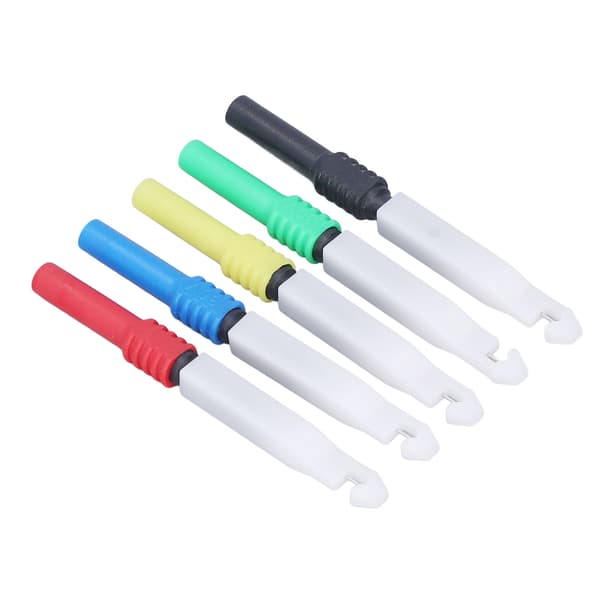 5 stk 0,7 mm mini testprobe ledningspiercingnåler med kappe J30009