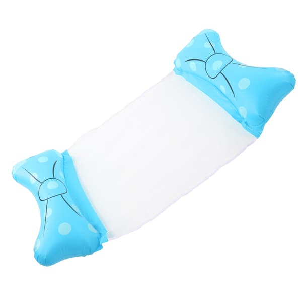 Oppustelig Pool Float Hængekøje Bærbar Vand Hængekøje Pool Float til Voksne Lyseblå