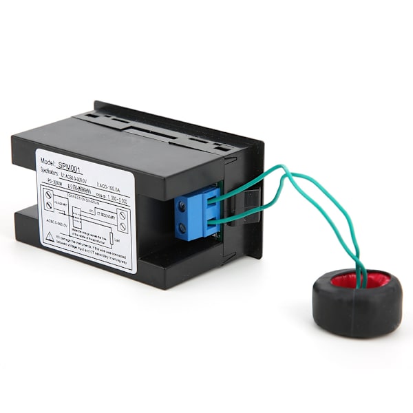 Digital AC Måler LED Display Multifunktionel Voltmeter Strøm Energiovervågning AC220V