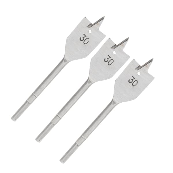 Platt Träborrsats 3 Delar Högkolstål 30 mm
