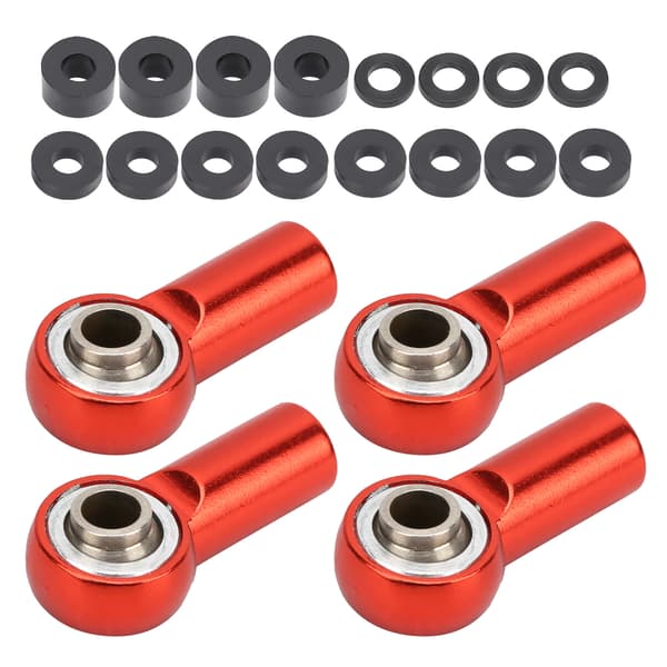 Aluminiumlegerings Link Rod End Kugle til 1/10 RC Bil - Rød