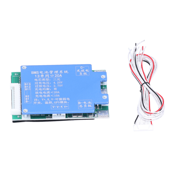 13S 48V 20A lithium batteri opladerkort BMS lithium batteri beskyttelsesmodul med GP5 port
