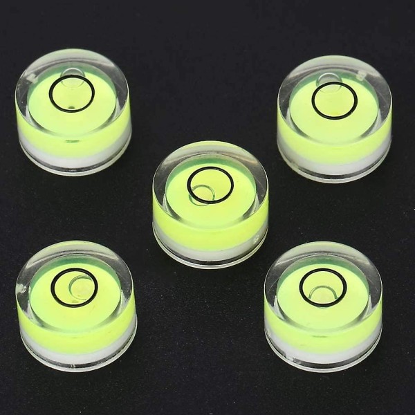 Piao vattenpass mätverktyg, 5 st 15 mm diameter rund mini bubbla nivå för våg