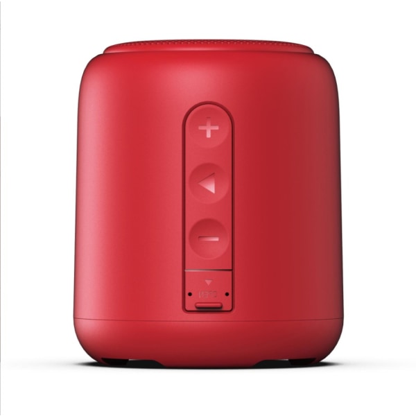 Bärbar liten stålkanon Bluetooth högtalare (röd)