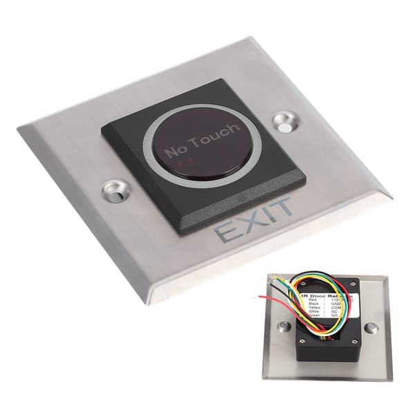 Infraröd Sensor Switch Beröringsfritt Åtkomstkontrollsystem Bakgrundsbelyst Knapp DC12V