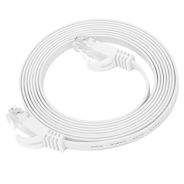 CAT6 Ethernet-kabel 8-kärnig Gigabit Twisted Pair Platt Koppar Nätverkskabel 2m