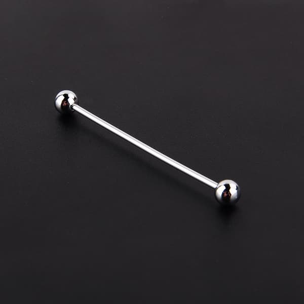 Herr Silverpläterad Stål Kragstift Slips Nål Klämma Brosch 6CM