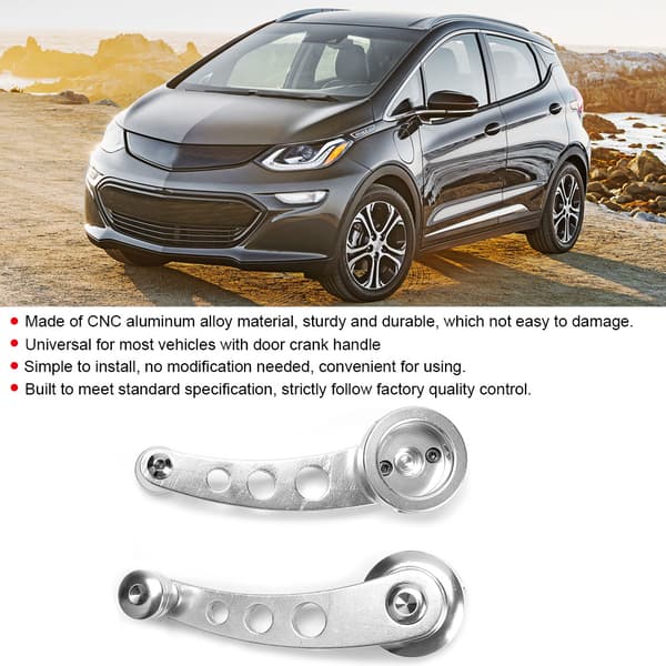 Sølv 3-i-1 CNC Aluminium Legering Vindueshåndsving Sæt til Chevy Biltilbehør
