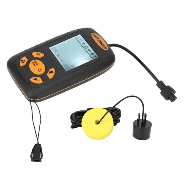 Håndholdt Bærbar Fish Finder LCD-skærm Dybdesensor til Kajak Båd Sø