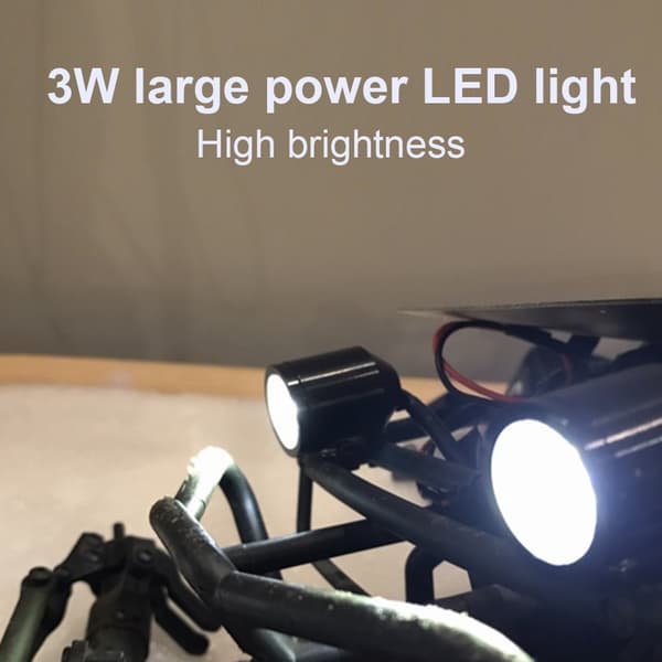 3W Spotlights Svarta Reservdelar för RC Bilmodell