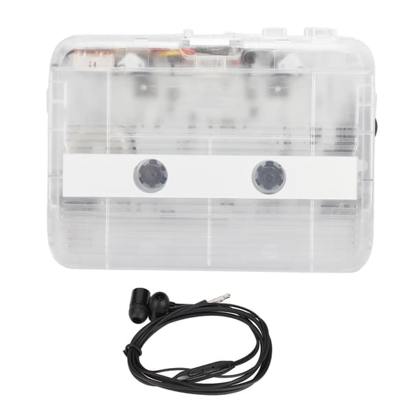 FM Radio Kassetteafspiller Klassisk Stil Multifunktion Bluetooth 5.0 Bærbar Transparent