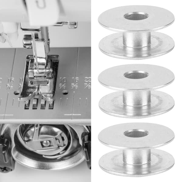 100 aluminiumspoler til flade symaskinedele