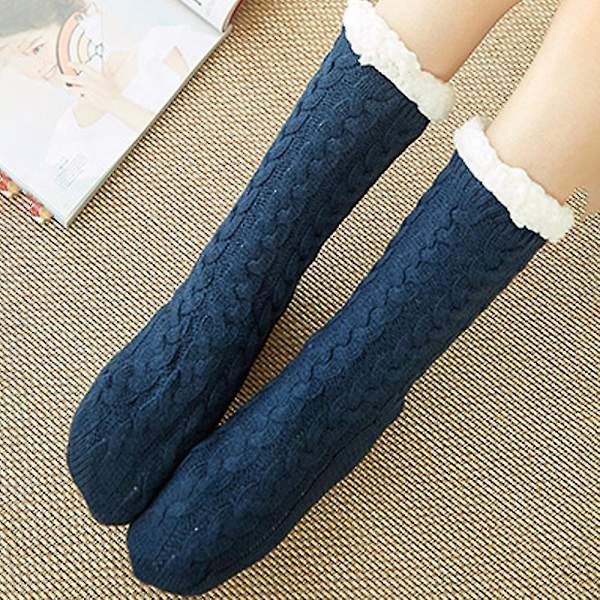 Naisten talvifleece-luistamattomat thermal Dark Blue