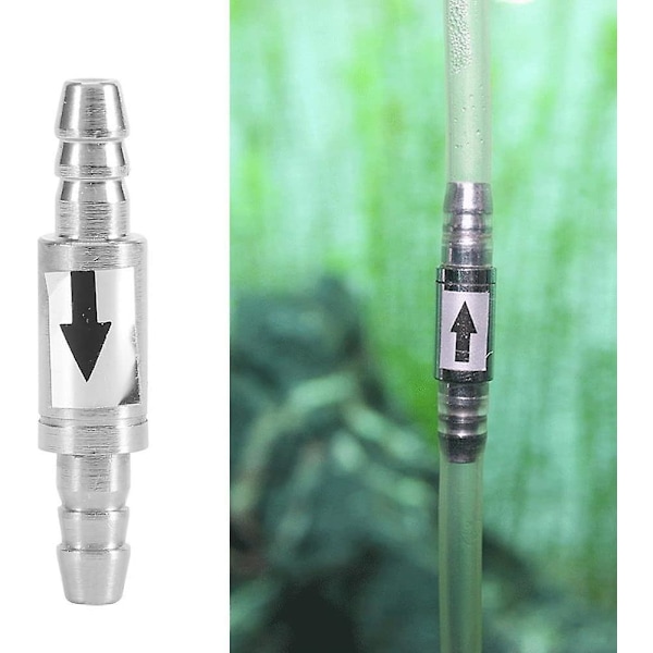 Backventil - Mini rostfritt stål envägs backventil rostfritt stål underhåll för akvarier Akvarium Luftpump Tillbehör 2 st