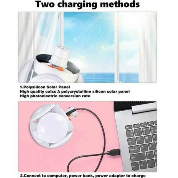 Camping Lantern Solar Camping Ficklampa Uppladdningsbar LED Lantern Bärbar LED Lantern Camping Light 6000mAh med USB C