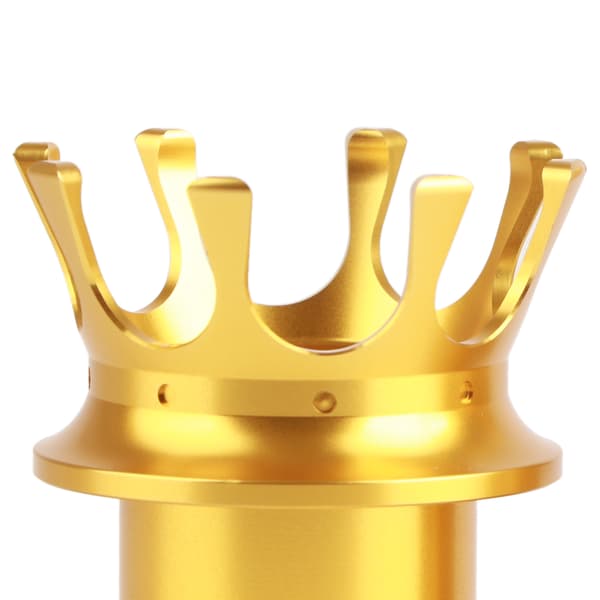 Framaxelkåpsskydd CNC Aluminiumlegering Motorcykelmodifiering Guld Kronstyling