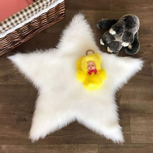 Tähtimuotoiset pehmeät liukumattomat alueen matot Olohuoneen makuuhuoneen matot