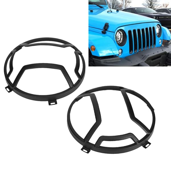 Bilens främre dimljusskydd passar för Jeep Wrangler JK & Unlimited 2007-2017