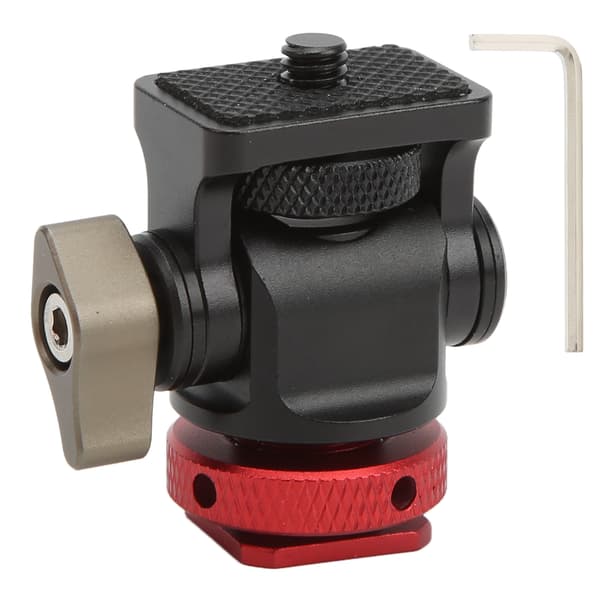 Mini Tripod Kuglehoved Cold Shoe Adapter til Montering af Kamera Monitor Flash LED Fyldlys